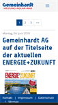 Mobile Screenshot of gemeinhardt.ag